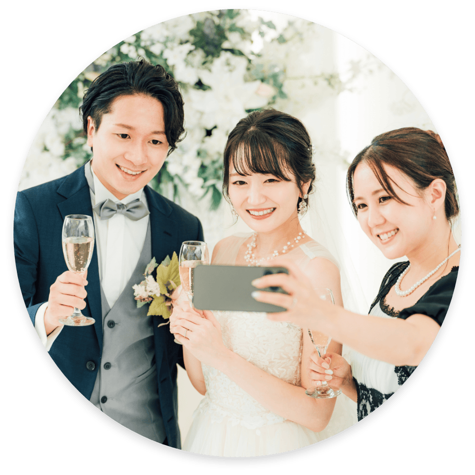 結婚式に